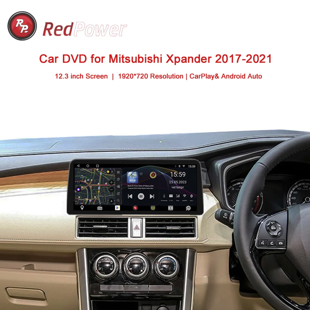 

12.3 inch redpower car radio for Mitsubishi Xpander 2017-2021 car DSP Android 10,0 CarPlay