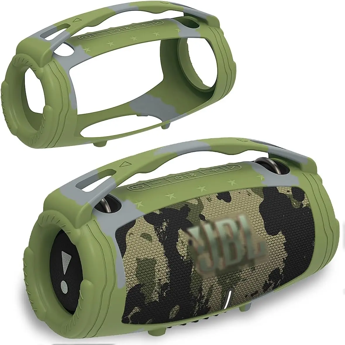 GEEKRIA Custodia In Silicone Per JBL Xtreme 3 - Protezione Morbida Con Moschettone | Nero