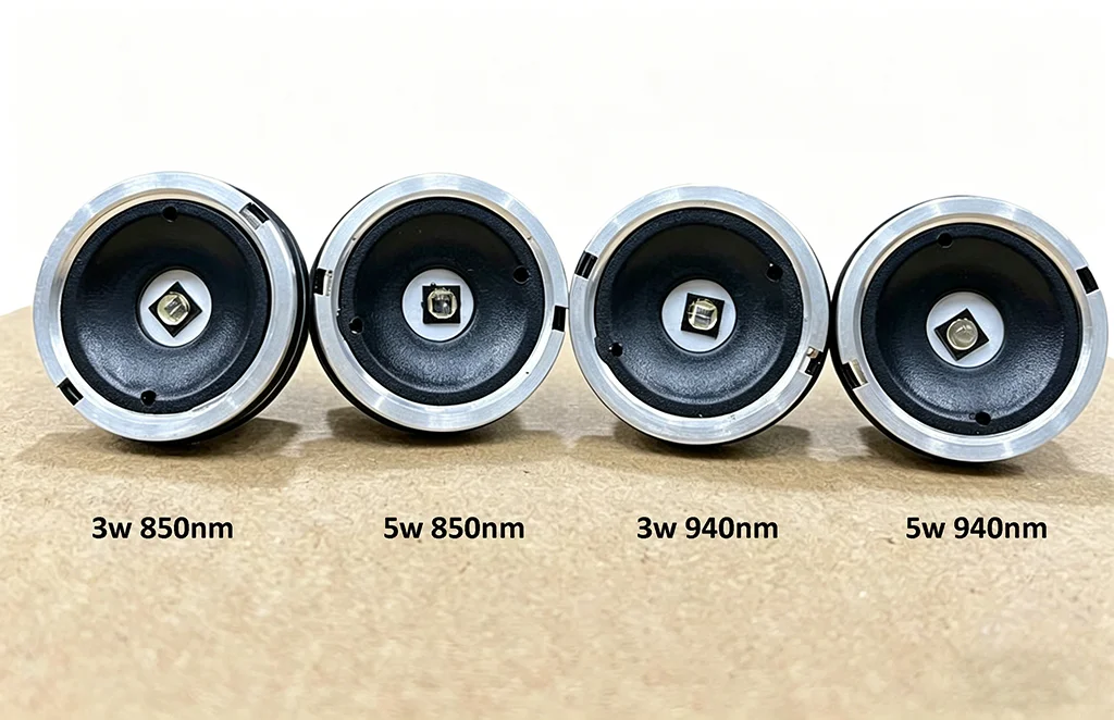 WF-501B IR 손전등 3w 5w 850nm/940nm 줌 가능 방수 적외선 야간 투시 조명 보안용 IR 토치