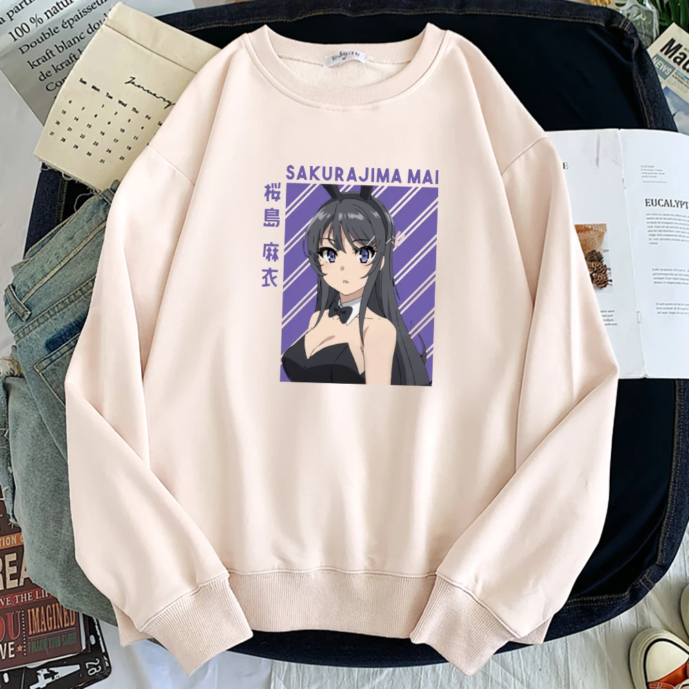 Teekossc зимняя повседневная женская толстовка Sakurajima Mai (art.: 3920c57d6dfd1) - 3920c57d6dfd1