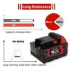 For Milwaukee M18 Power Tool Battery, Charger, BR, XC, 18V, 6000mAh 9000mAh  M18B5, 48-11-1860,2604-22 Built-in 18650 Battery 2