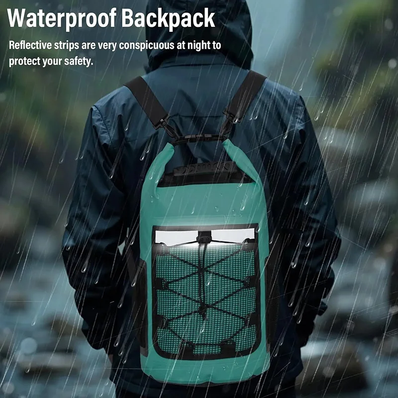 Waterproof PVC Backpack for Swimming Boating Kayaking Camping