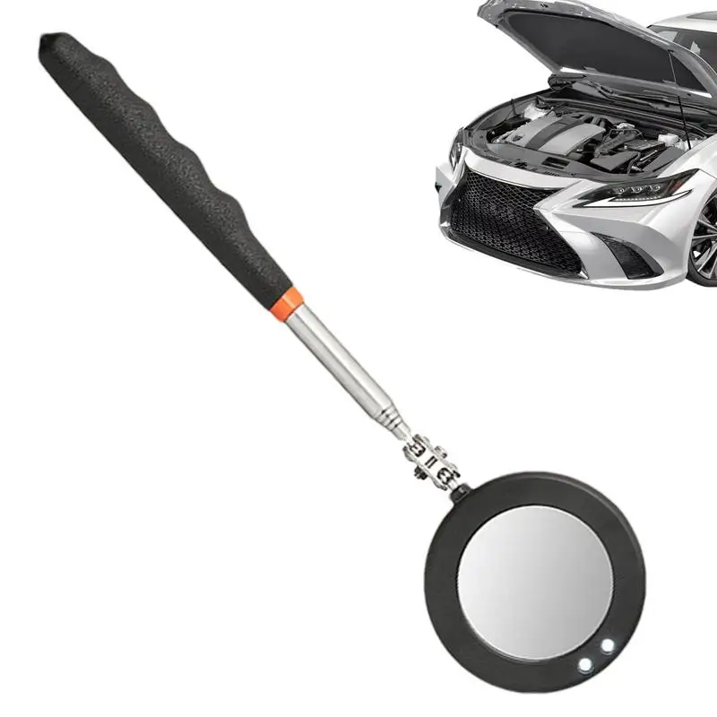 Car Inspection Mirror LED Light 360 Swivel Telescoping Mirrors Extend Mechanic Tools Flexible Car Inspection Glass Repair Tools 3