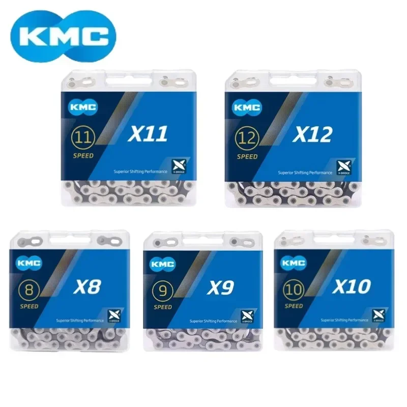 Description Picture 2 of itemKMC Bicycle Chain X8 X9 X10 X11 X12 Road MTB Bike Chain 8 9 10 11 12 Speed 116 118 126L Bike Chain for Shimano Sram Bike Parts
