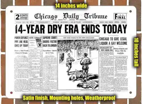 

Металлический знак-запрет 1933 превышает-10x14 дюймов