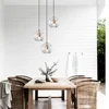 Modern Simple Dining Room Pendant Light Creative Personality Bar Caffee Glass Lamp Industrial Style Kitchen Bedroom Droplight 2