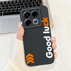 Cute Fashion Cartoon Soft TPU Phone Case Cover for Infinix Note 40 Pro (Black 1910)