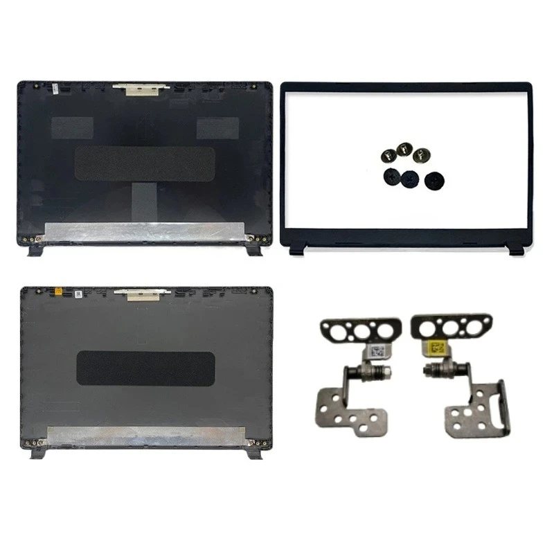 Premium Laptop LCD Cover with Bezel and Hinges - Rear Lid Housing Replacement