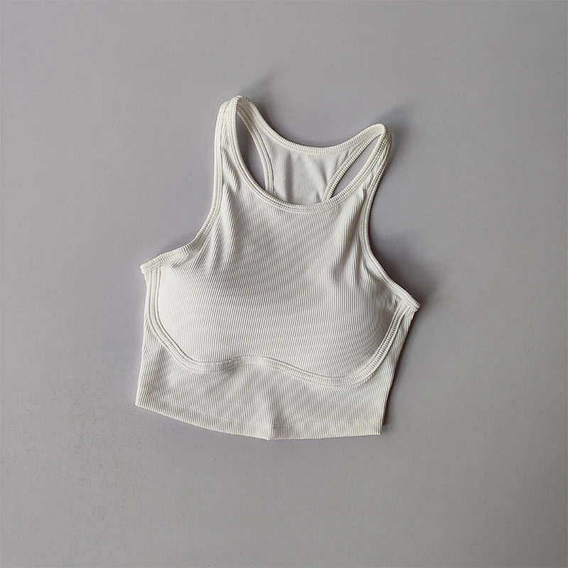 Nuevo sujetador trasero hermoso, Sujetador deportivo con bloqueo, colección de pechos, ropa de Yoga a prueba de golpes, chaleco, ropa ajustada para Fitness, Tops