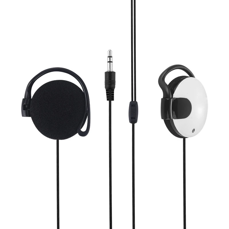 Versatile Wired Stereo Ear Hook Headphones with Microphone