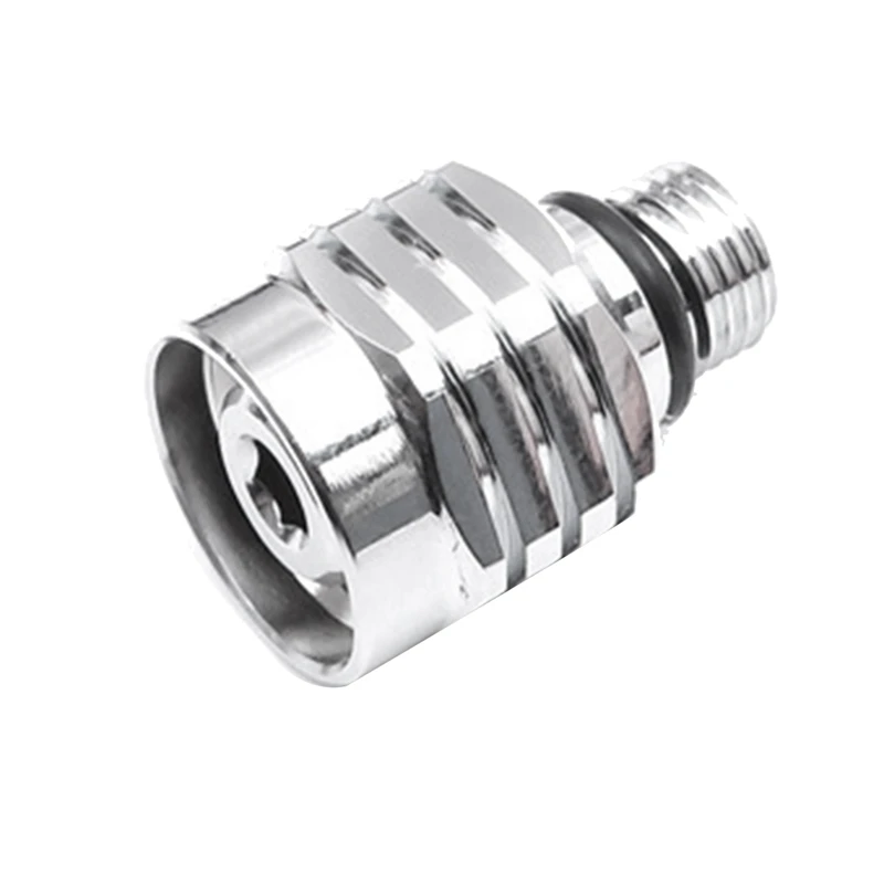

1 PCS Scuba Diving Regulator Silver Male 3/8-24 To Female 9/16-18 Hose Adapter Adjustable Copper Connector Tool