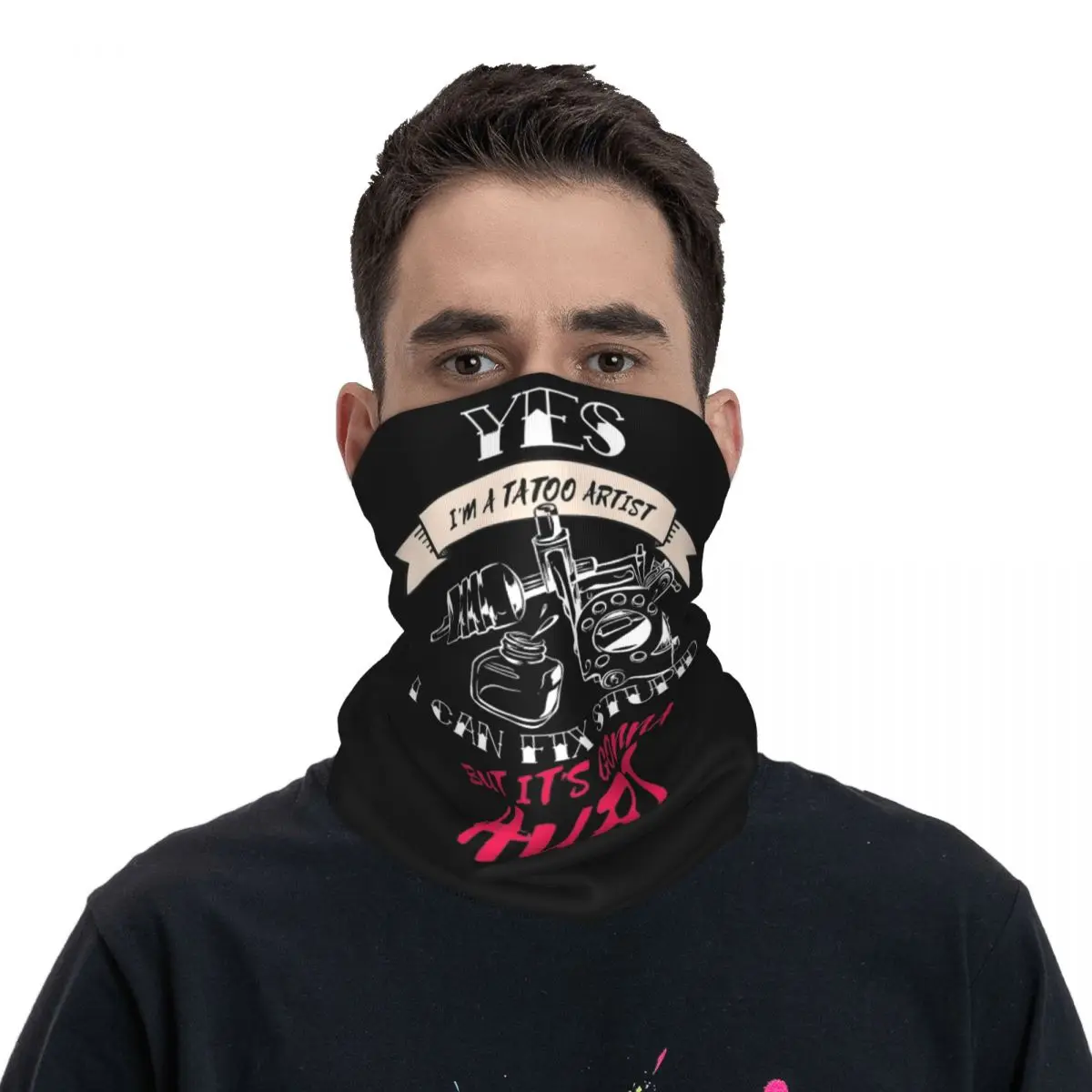 

Tattoo Artist Quote Face Scarf Accessories Neck Gaiter Tattooist Tattooer Accessories Bandana Cool Headband for Men Women