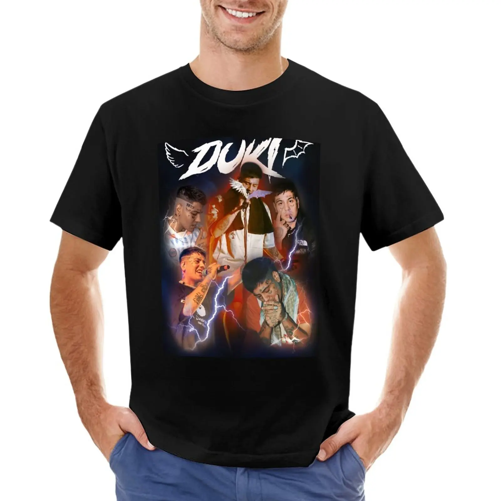 Camiseta de duki edit para hombre, ropa bonita, camisetas personalizadas