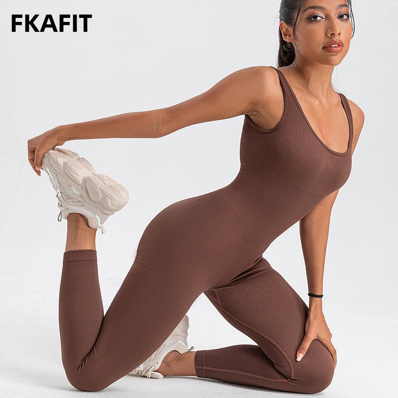 ZHOUXYFDC Yoga-Jumpsuit Für Damen - Bequemer Ganzkörper-Anzug Mit Langen Ärmeln Für Sport & Freizeit