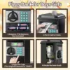 Large Electronic Money Coin Banks with Password Protection, Automatic Paper Money Scroll Saving Box, Great Gift for Kids Age 3+ 4