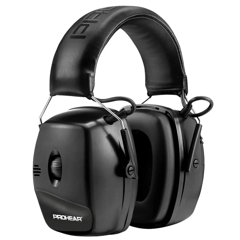 PROHEAR הגנת אוזניים אלקטרונית מקצועית בטיחותית להפחתת רעש אוזניות מגן שמיעה לירי ציד וחיתוך