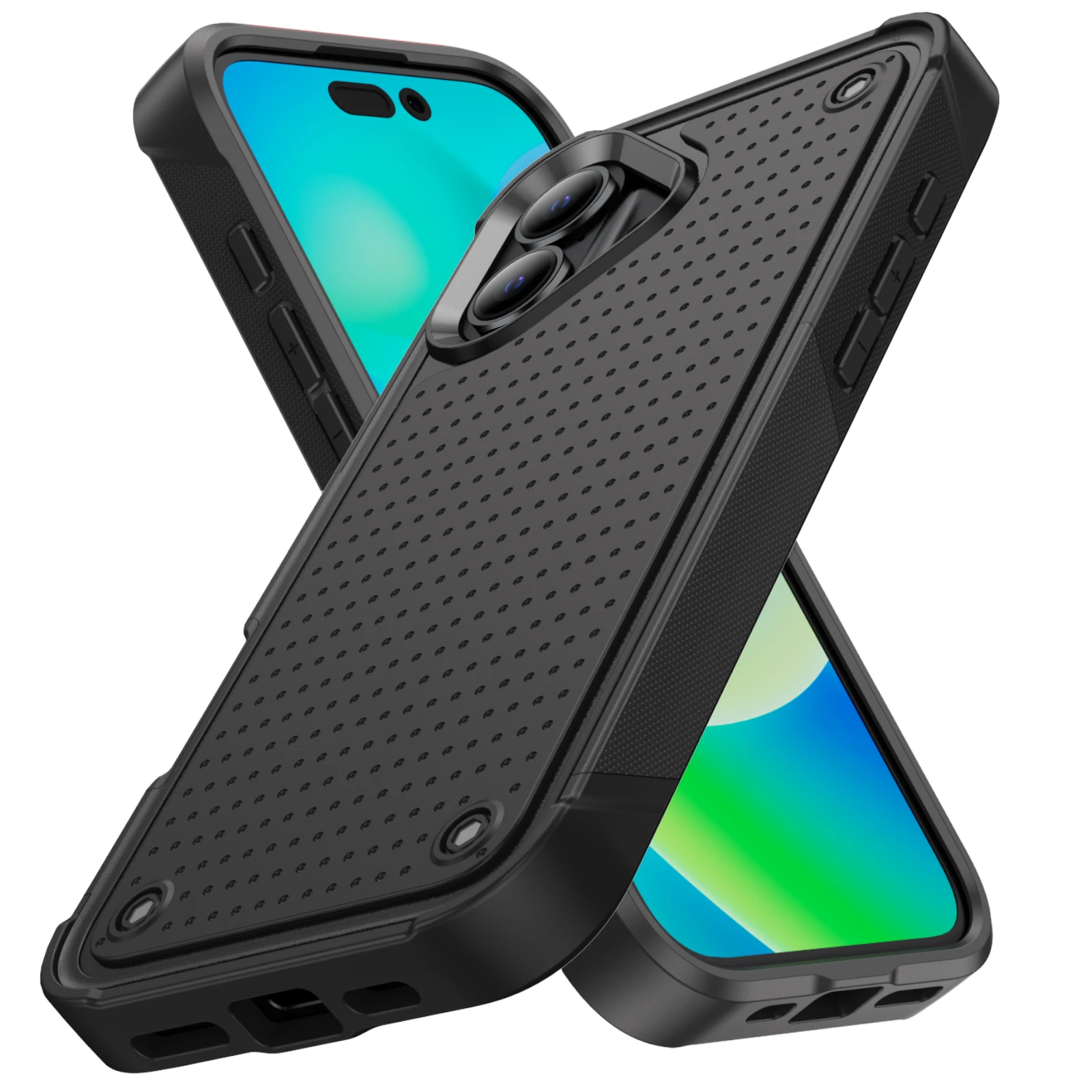 Durable Shockproof Military Armor Phone Case with PC Hard Holder Back Cover