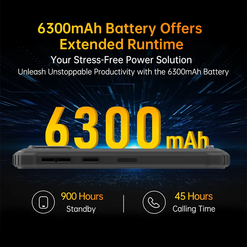 Oukitel G2 Rugged Smartphone 4GB+64GB 6."HD 13MP Camera 6300mAh Cellphone Android Unisoc T606 Octa Core 3