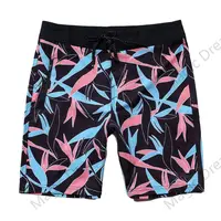 2024 Jun Men Summer New Waterproof Beach Shorts With Pocket Phantom Bermuda Board Shorts Swim Quick Dry Casual Diving  Swimwear 2