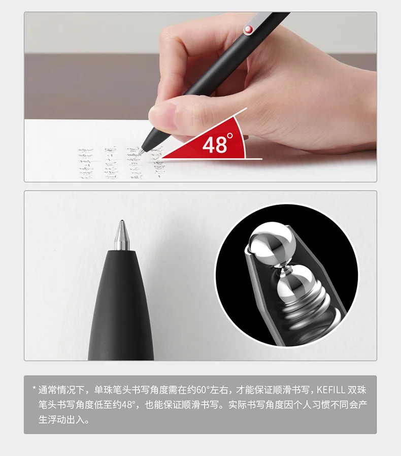 KACO Premium-Gelstift-Nachfüllung, MIDOT 0,5 Business-Schildstifte, schlichtes, elegantes Geschenk für sich selbst, Freundin, Klassenkamerad, Familie, Kollegen – Detail 7