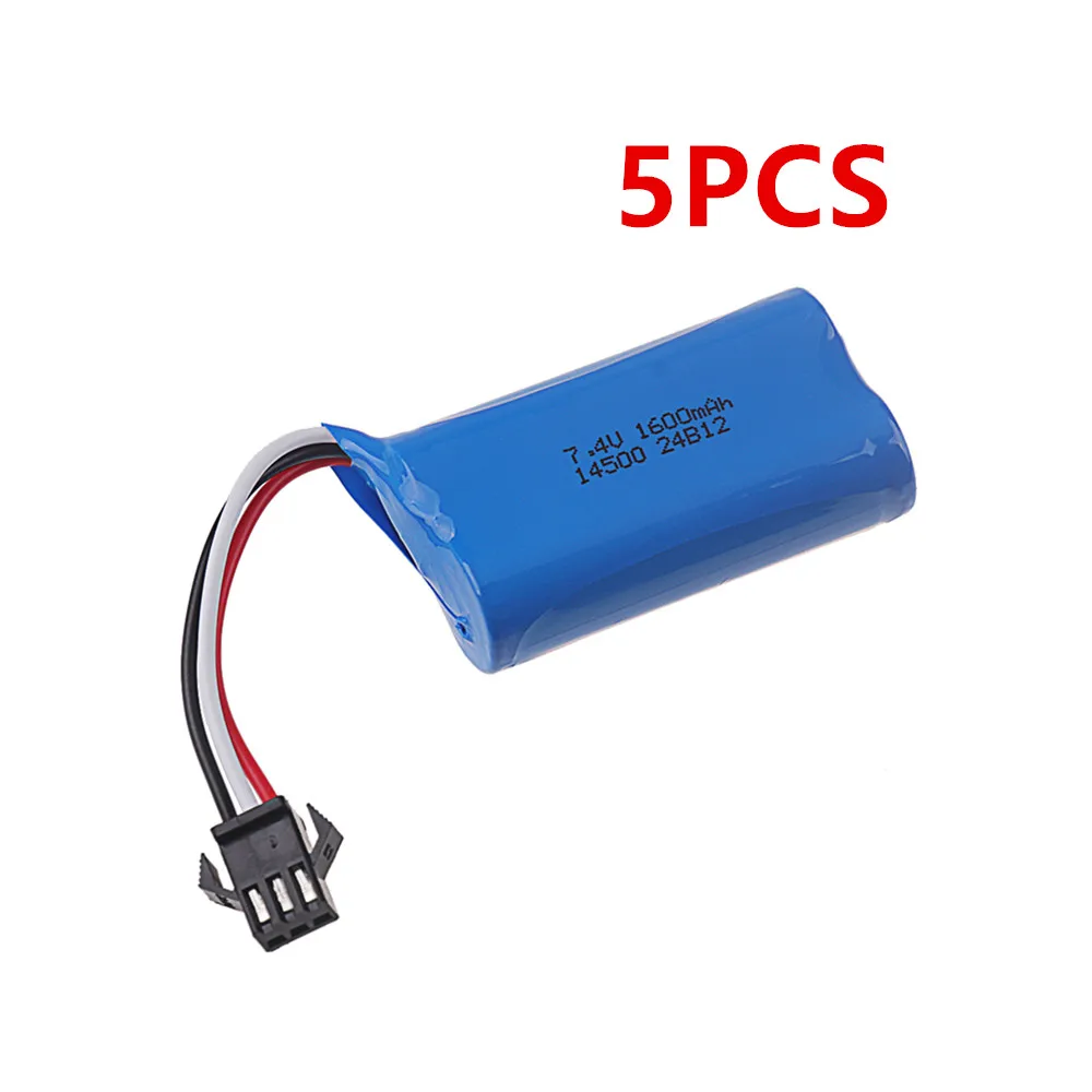 Lot de Batteries Rechargeables 1600mAh pour Robots RC - 1 à 5 PCS