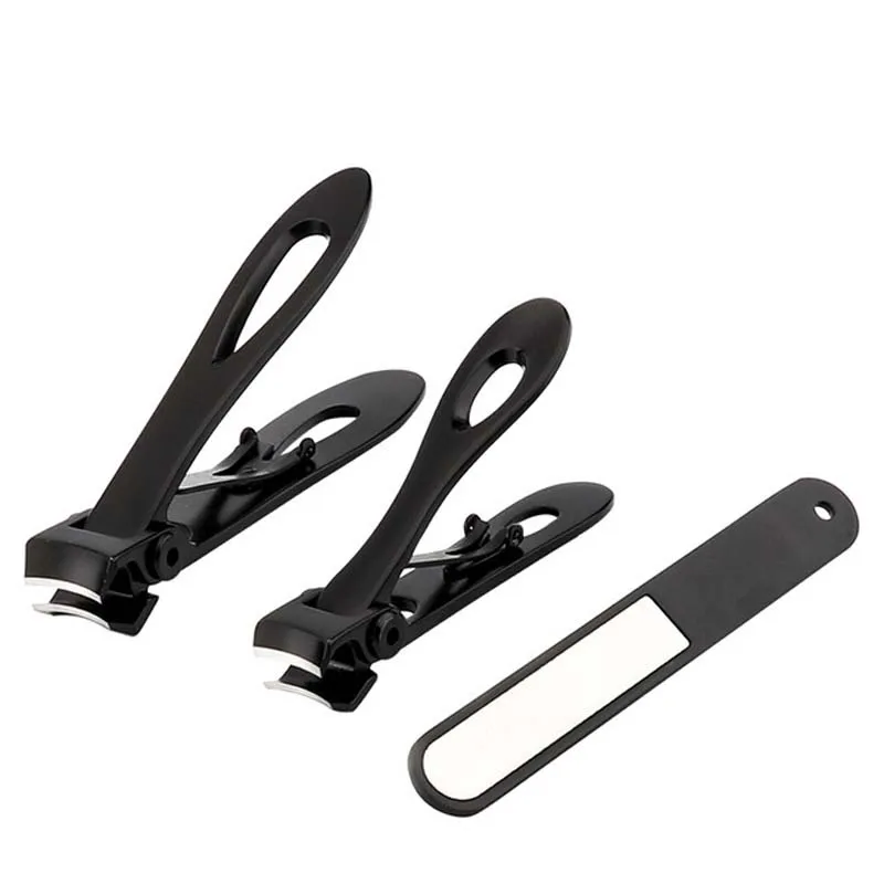 Nail Clippers Stainless Steel Nail Cutter Toenail File Manicure Trimmer Toenail Clippers for Thick Nails With Box 3PCS/SET