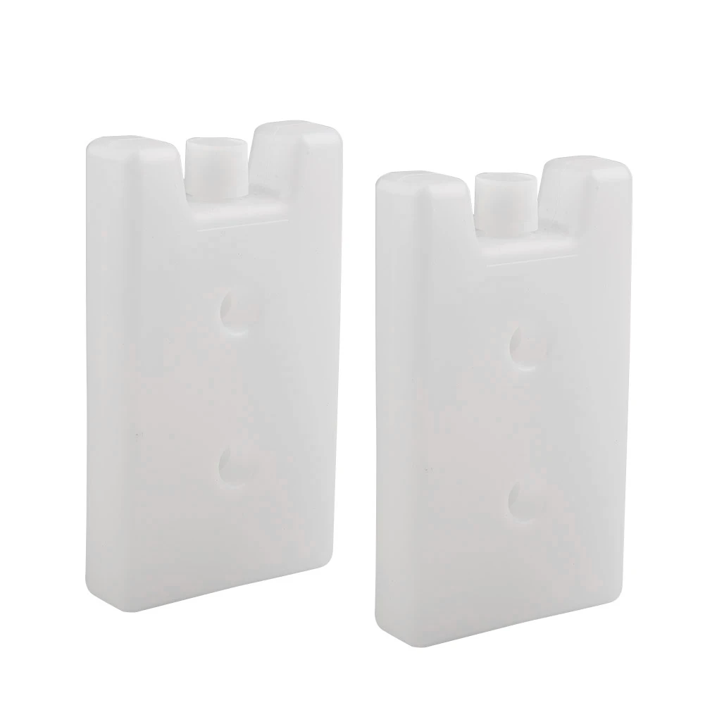 

2pcs Empty Ice Pack 400ml Plastic Long-Lasting Reusable Ice Block Lunch Box Cool Packs Household Kitchen Supplies