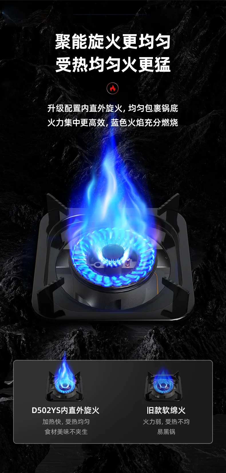 Konka desktop single stove household gas stove natural gas liquefied fierce fire for kitchen