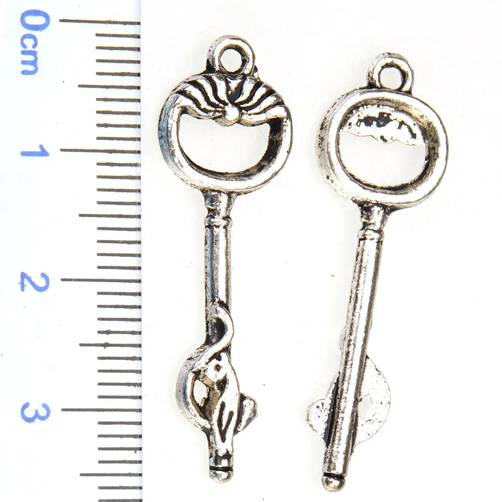 

Earring Findings Metal Charms DIY Accessories For Keychains Fine Leopard Craft Supplies Suspension Costume Jewelry 35x11mm 40pcs