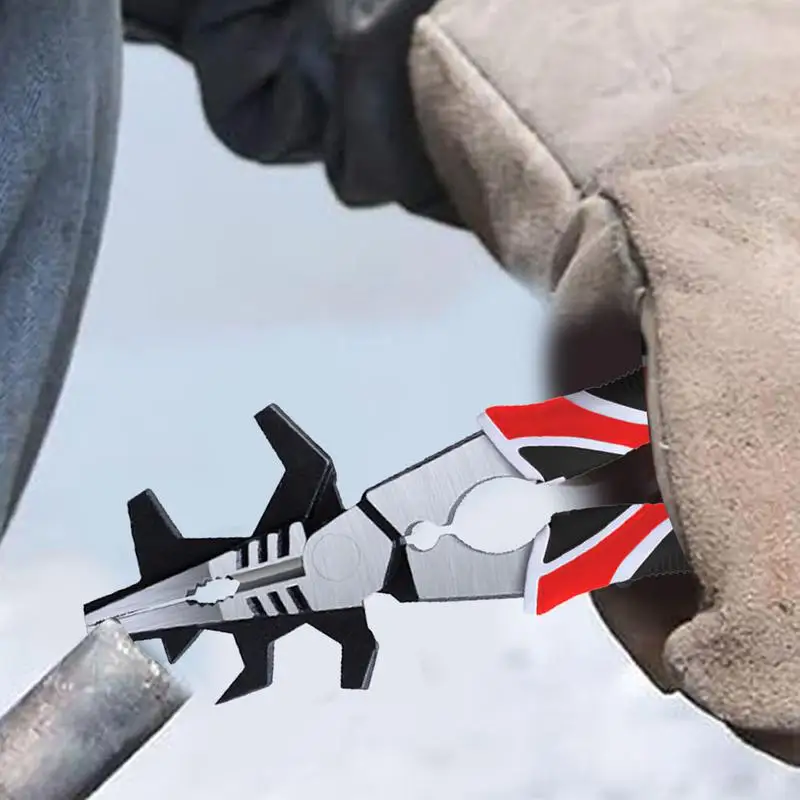 Welding Pliers 8 Inch Wire Cutting Pliers High Carbon Steel Anti-Rust Multi-Functional Non-slip Comfort Handles Wire Cutter