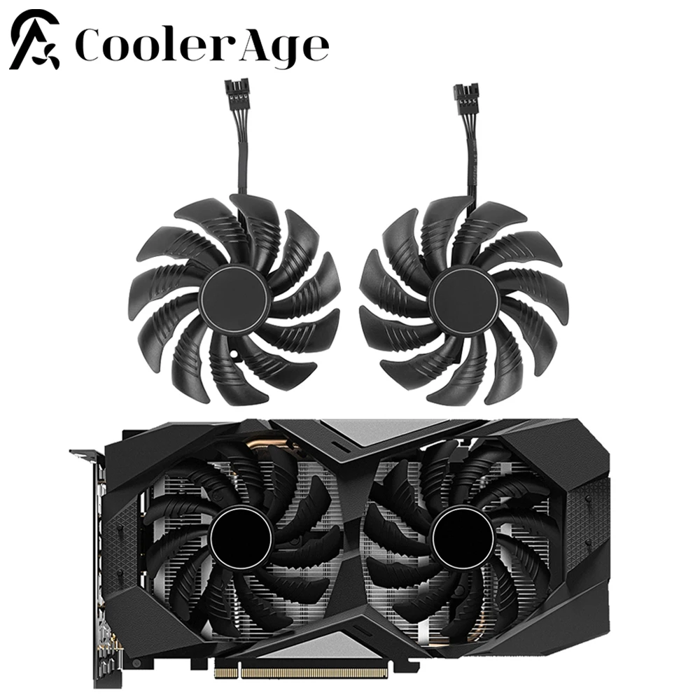 Placa Gráfica Ventilador de Refrigeração para Gigabyte Rtx 2060 1650 de 2070 1660 ti Super Windforce oc 6g Placa de Vídeo Fan Cooler 88 mm T129215su
