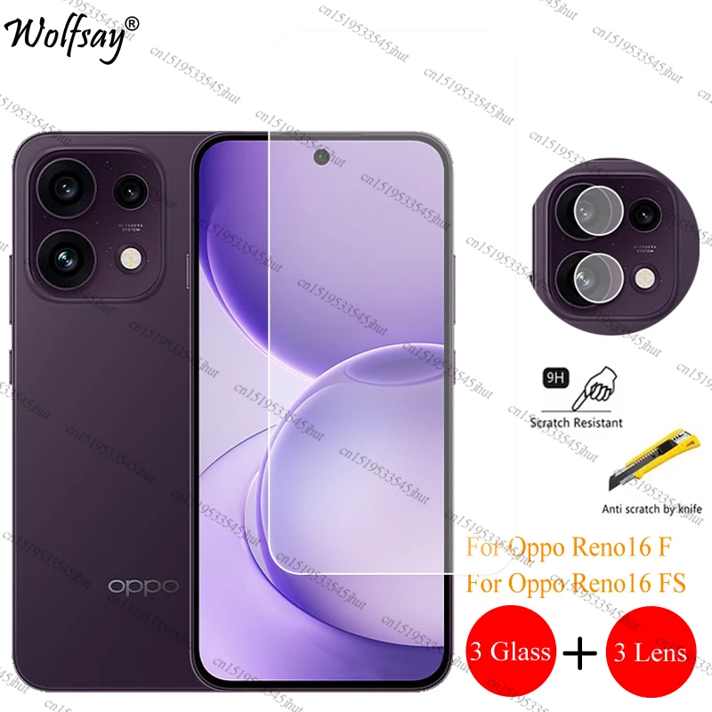 Premium Camera Lens and Screen Protector for Clear Viewing - 6.57-inch Glass for Oppo Reno Series