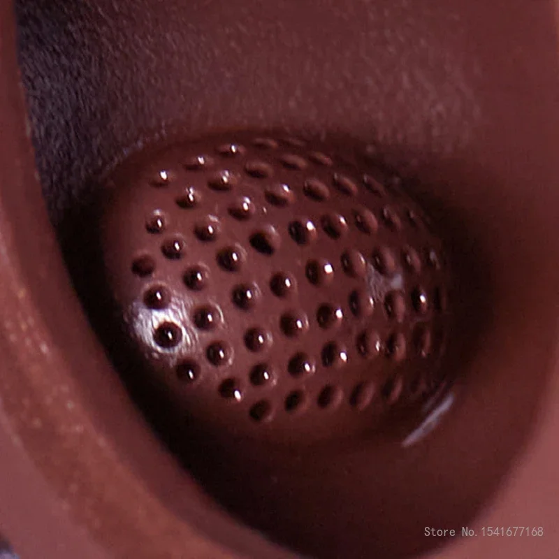 Chinese Style Yixing Original Mine Old Purple Clay Pot, Kung Fu Tea Set, Creative Household Teaware, Handmade Teapot, 230cc, 1Pc