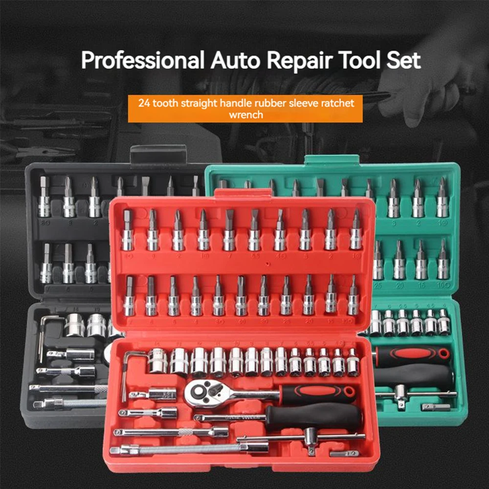 ValueMax Car Repair Tool Kit Mechanical Tools Box for Home DIY 1/4