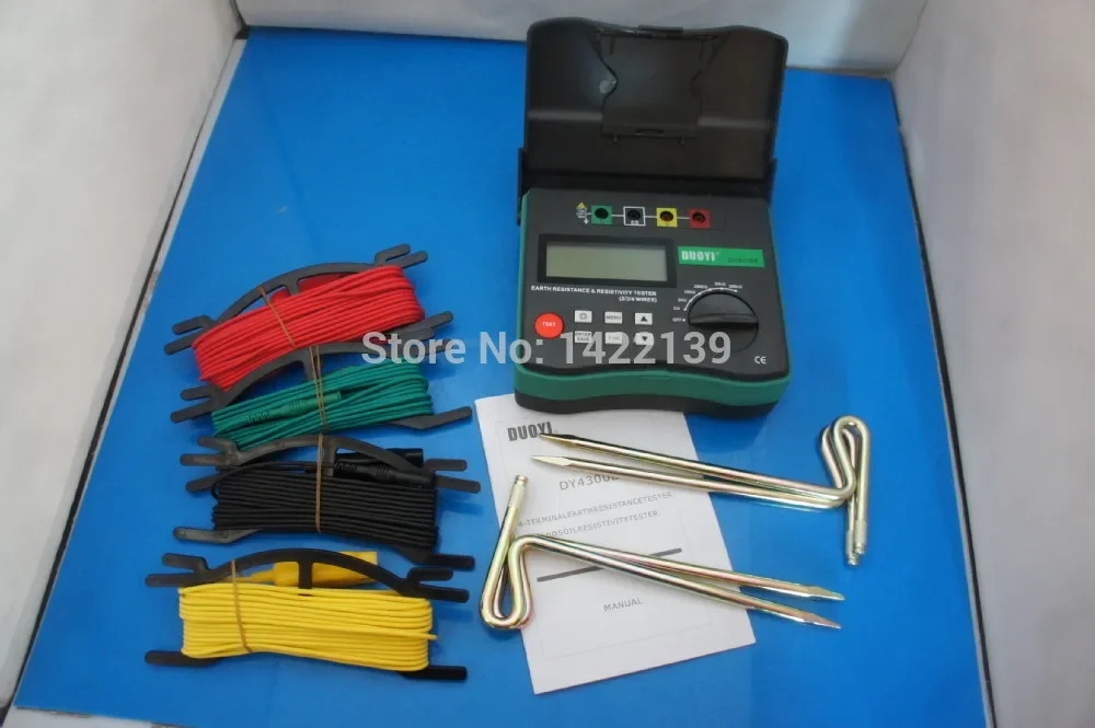 DY4300B 4-Terminal Digital Earth Ground Resistance Tester | Soil Resistivity & Electrical Multimeter Meter detail image 5