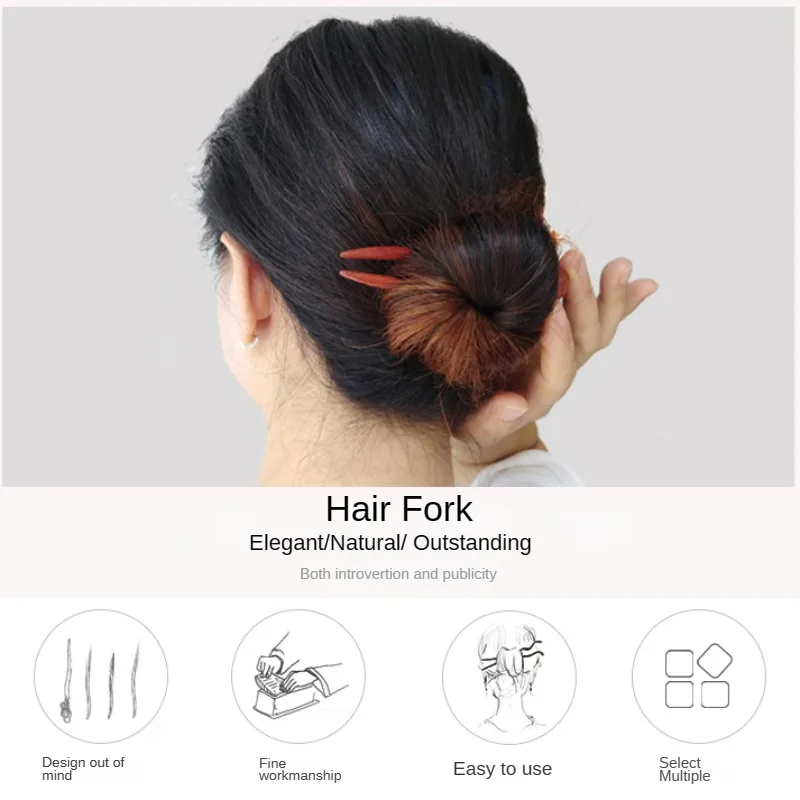 

Sandalwood hair pin stick , hair stick comb for women hair styling