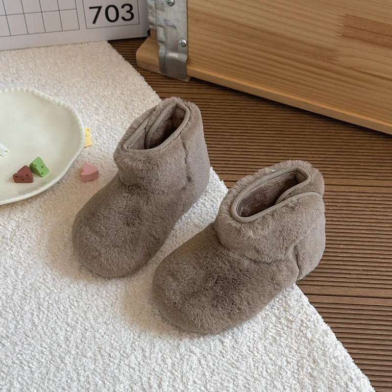 Girls Winter Casual Boots Soft Anti Slip Korean Style