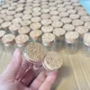 30/105 Pcs 15ml Small Glass Bottles Cork Stopper Test Tube Jars Mini Containers DIY Favors Herb Storage Decorative Tiny Bottles 4