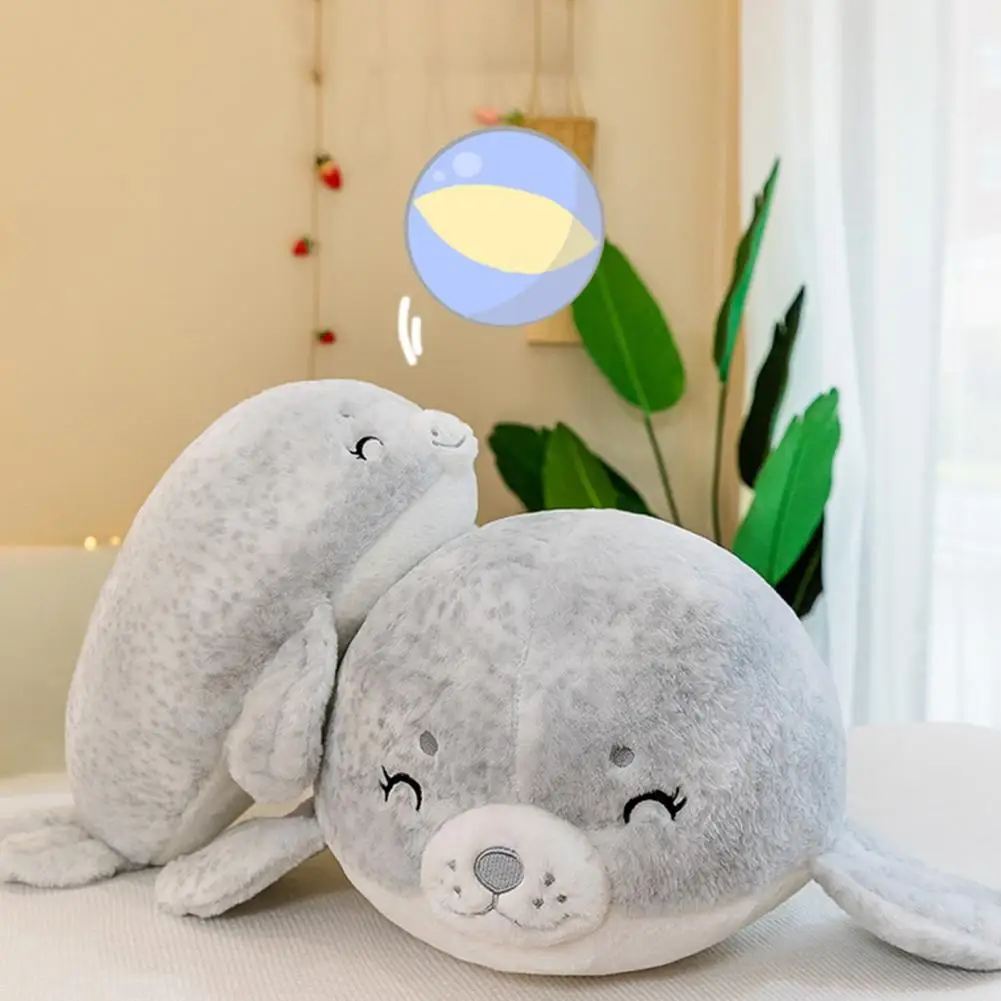 Spotted Seal Stuffed Adorable Sea Lion Plushies Soft Stuffed Pillows for Kids Aquarium Souvenirs Gifts Cute Fat Body Cartoon Sea