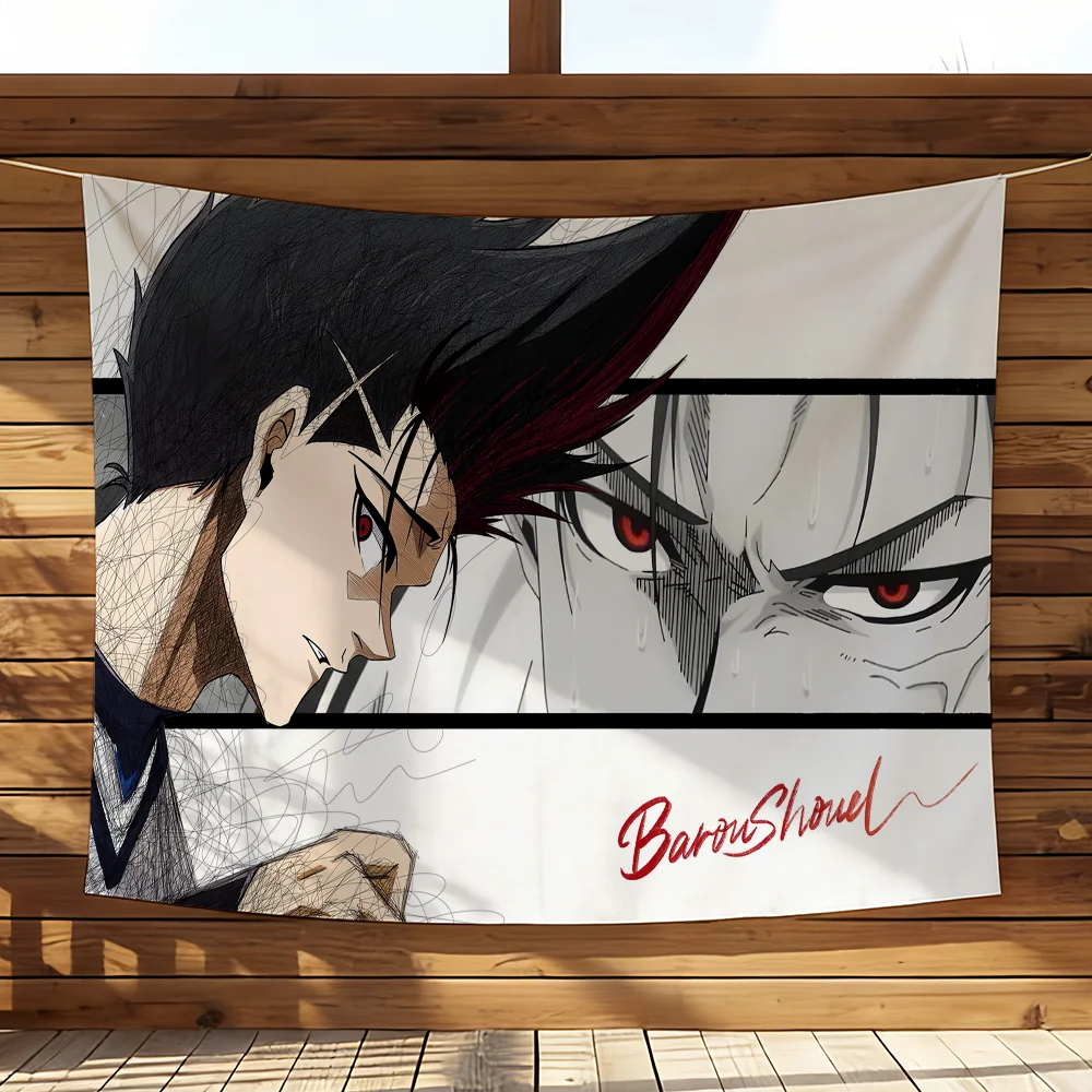 Anime Blue Lock Flag Decorative Banner - Perfect for Outdoor Camping, Family Parties, and Garden Decor Gift