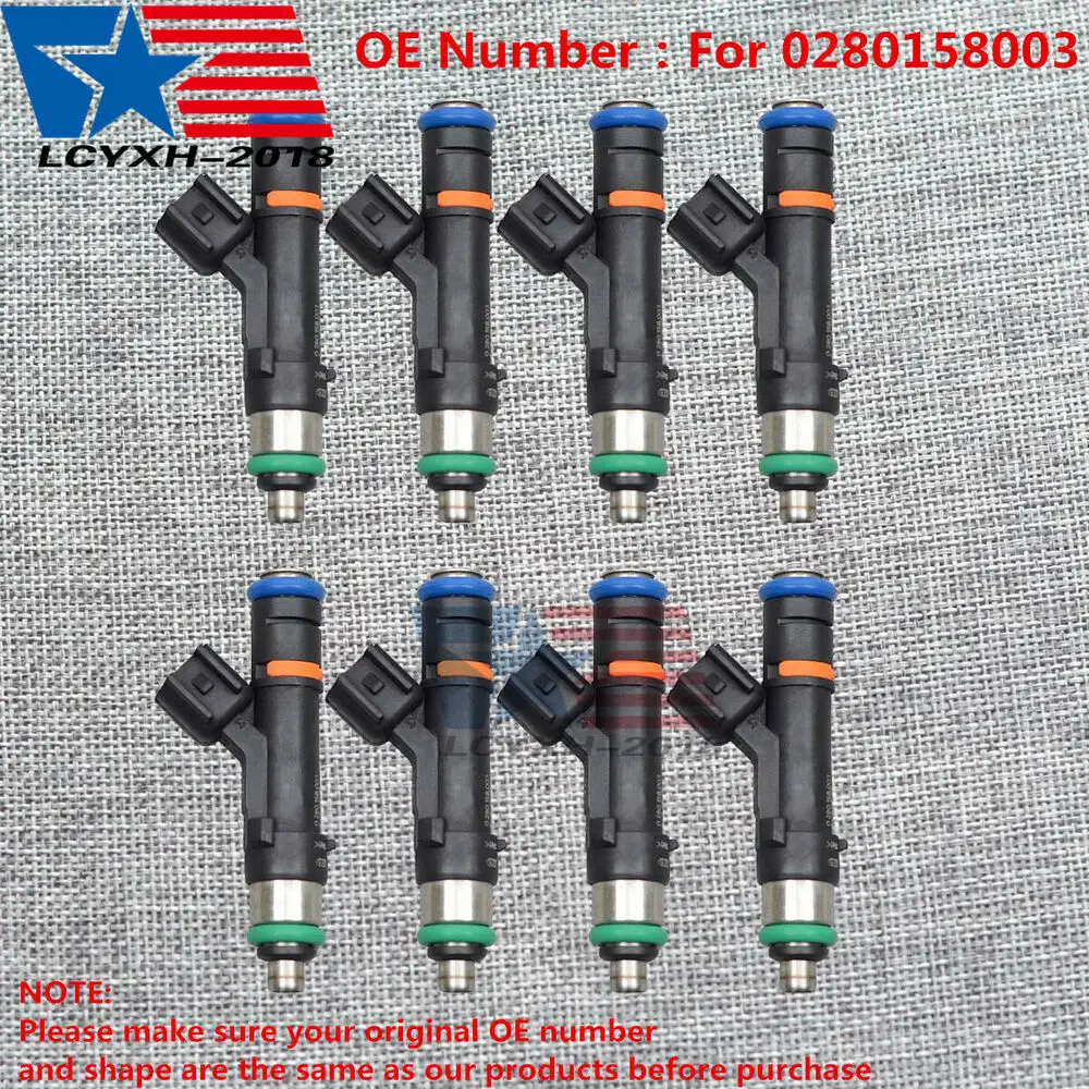 

8x New Upgraded Fuel Injectors Fit for 2004 For Ford F-150 5.4L V8 0280158003 USA