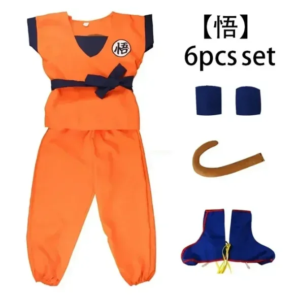 thumbnail image 1 of Dragon Ball Anime Costume Son Goku Gui Cosplay Clothing Children'S Day Halloween All Saints' Day Performance Outfit Adult Cute, 1 of 5