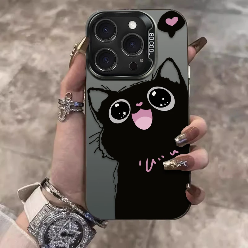 Chic Black Cat Phone Case