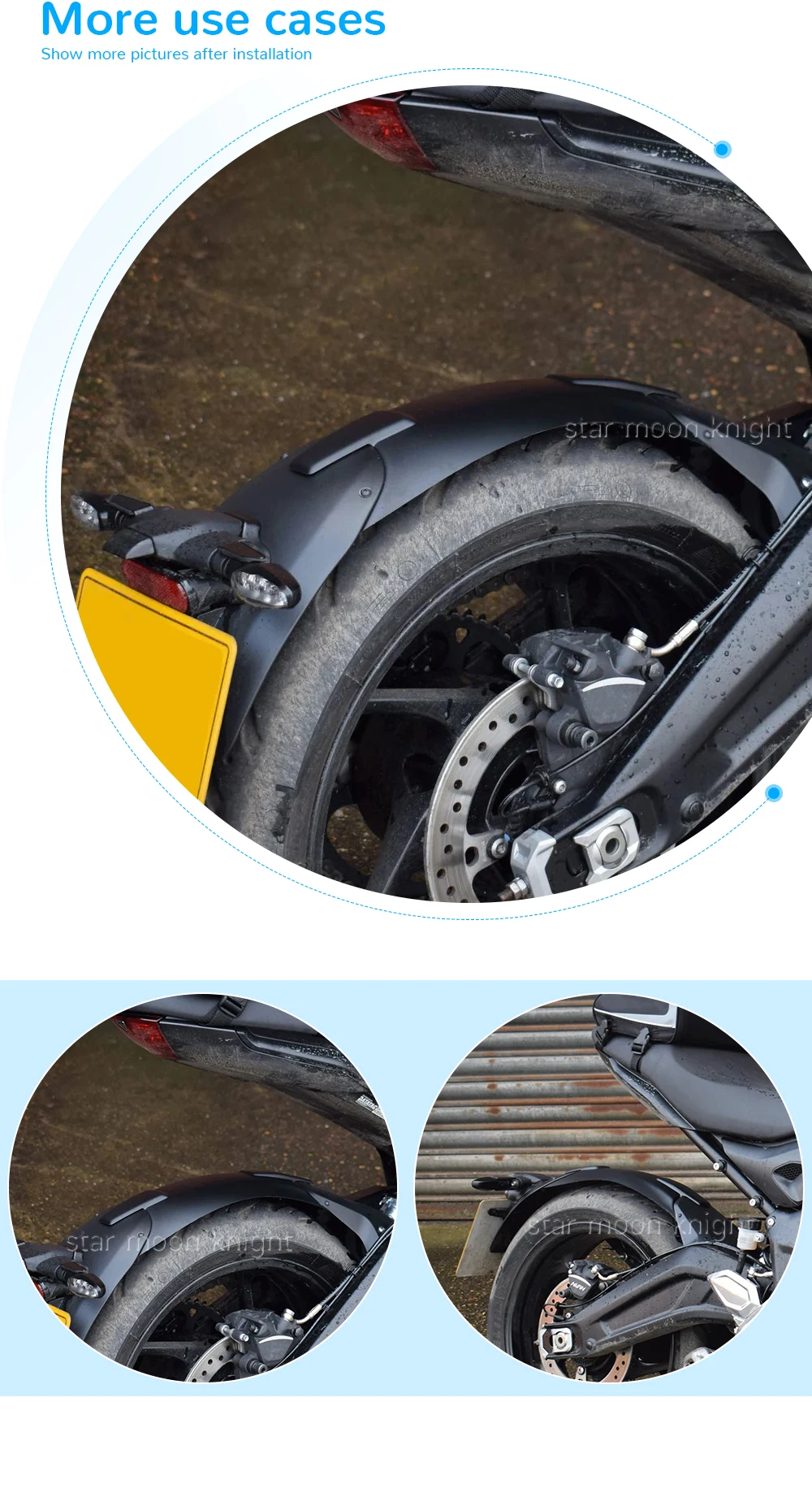 Extension de garde-boue avant pour Triumph 900 Daytona, Trident, Trophy