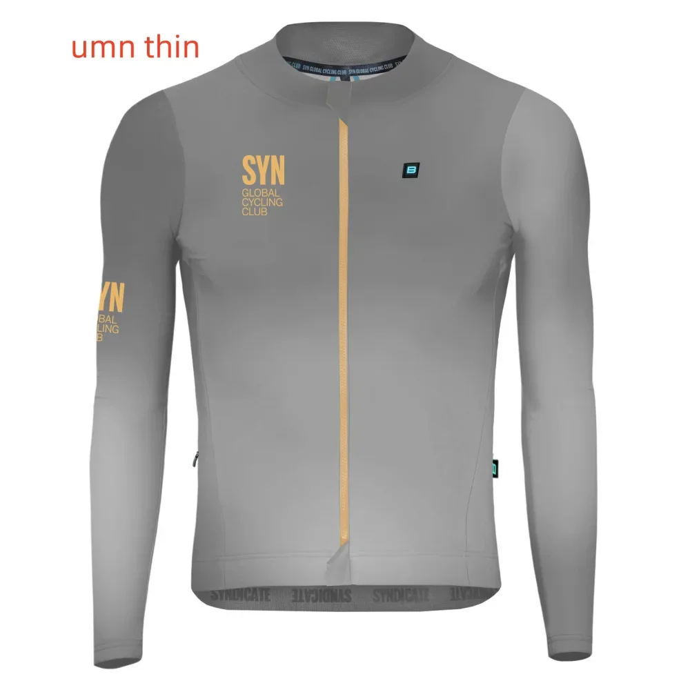 MEN SYN Autumn Cycling Jersey Set Long Sleeve Quick Dry Cycling Clothing Bike Uniform MTB Clothes Bicycle Wear Ropa Ciclismo