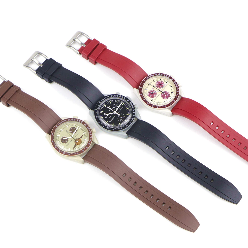 Durable Waterproof Silicone Watch Strap - Quick Release Dive-Ready Band