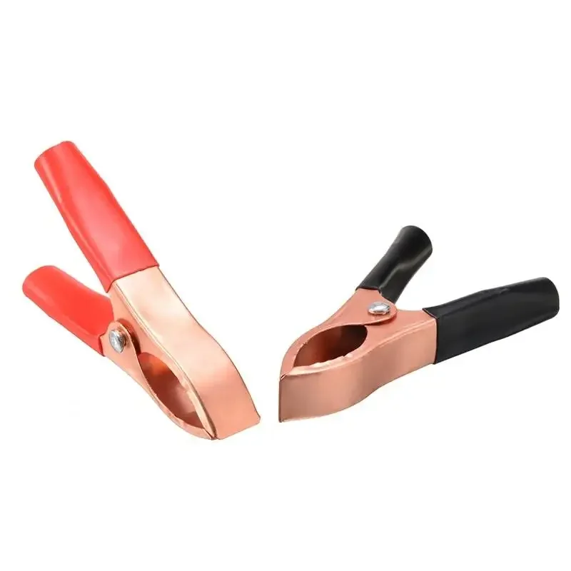 30A Crocodile Spring Clamp Red & Black Car Battery Clip Cables Alligator Charger Voltage Testing Tool Accessory 10pcs