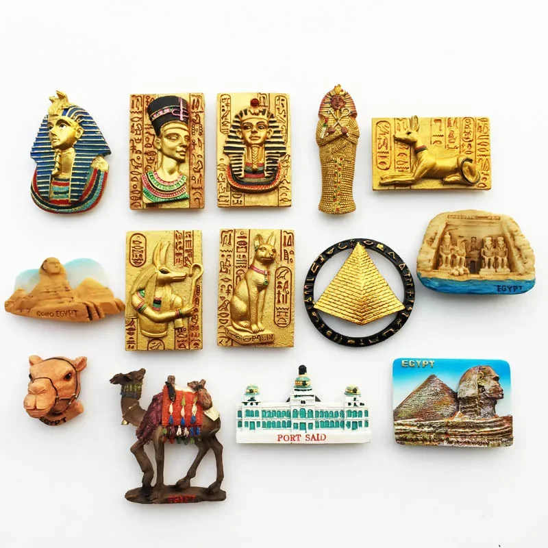 Magnete Da Frigorifero 3D – Piramide D'Egitto – Souvenir Da Viaggio, Fatto A Mano, 6,76 Cm