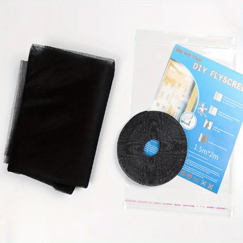 DIY 자가 접착식 실내 곤충 파리 모기 창문 스크린 커튼 모기장 문 모기 방지망 창문 메쉬 벌레망