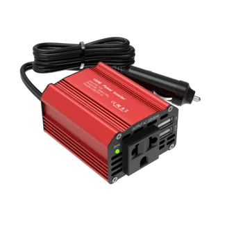 Potenza di picco 300 W, potenza di picco nominale 150 W, inverter per auto, CC da 12 V a CA 220 V, caricabatteria per auto a ricarica rapida